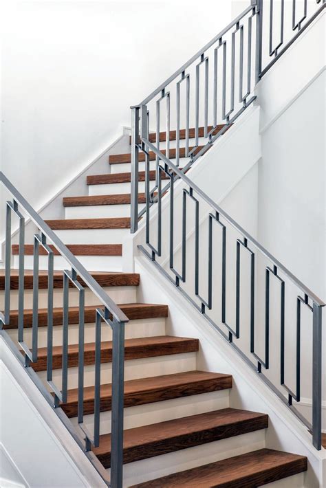 narrow inner steel|17 Stair Railing Ideas That Elevate Interior Design .